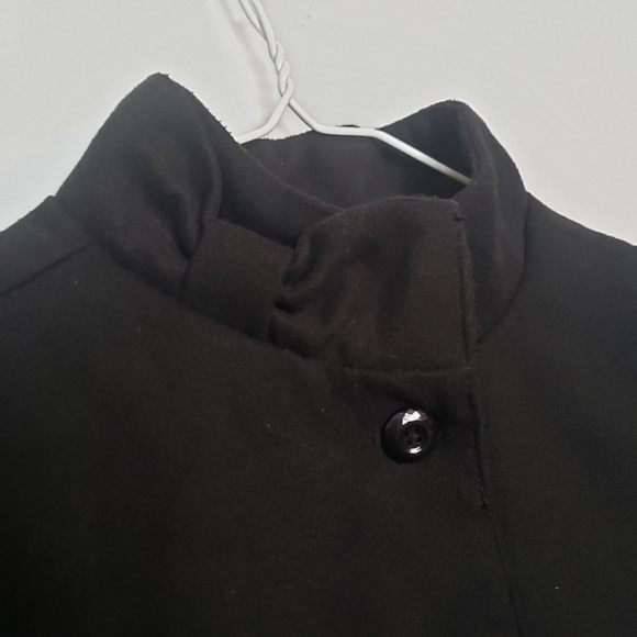 GYMBOREE Girls Black Wool Button Up Formal Winter Coat - Picture 5 of 9